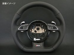 画像4: アウディ純正RS用アルミ調ステアリングパドルセット