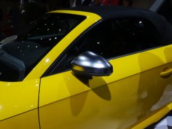 画像1: Audi純正TT S(FV)用アルミ調ミラーハウジングセット