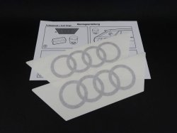 画像2: Audi純正Q2(GA)Cピラー用フォーリングスステッカーセット