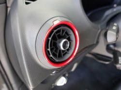 画像1: (FL後)Audi純正RS 3(8V)専用レッドエアベント4個セット