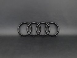 画像5: Audi純正FL後A4/A5F4/F5)用フロント用4Ringsブラックエンブレム