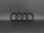 画像4: Audi純正FL後A4/A5/NewA3用フロント用4Ringsブラックエンブレム (4)