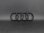 画像5: Audi純正FL後A4/A5F4/F5)用フロント用4Ringsブラックエンブレム (5)