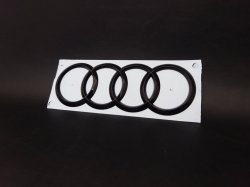 画像2: Audi純正GブラックR8フロント用4Ringsエンブレム