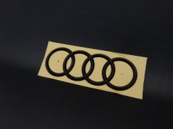 画像2: Audi純正Gブラック4Ringsエンブレム(RS Q8/Q8リア用)