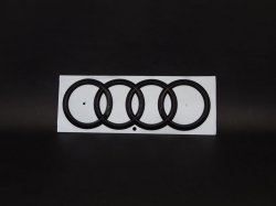 画像3: Audi純正Q7(4M)リア用4Ringsブラックエンブレム