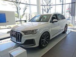 画像2: Audi純正Q7用21インチ10スポークスタイルアンスラブラックアルミホイールセット