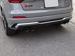 画像2: Audi純正S Q2(GA)用ブラッククロームテールパイプトリム