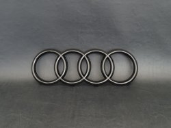 画像2: Audi純正FL後Q5フロント用4Ringsブラックエンブレム