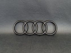 画像2: Audi純正FL後Q5フロント用4Ringsブラックエンブレム