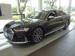 画像2: Audi純正S8用21インチ10Yスポークエボスタイルブラックアルミホイール