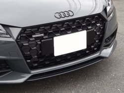 画像1: Audi純正TT(FV)用オールグロスブラックフロントグリル