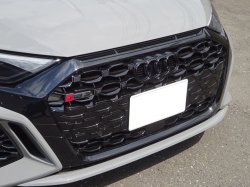 画像1: Audi純正FL後A4/A5F4/F5)用フロント用4Ringsブラックエンブレム