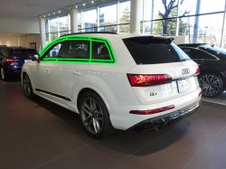 画像1: アウディ純正Q7(4M)ブラックスタイリング用ウィンドウモール1台分セット