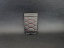 画像2: Audi Sportロゴ入りAudiAG純正ハニカムレッドステッチレザーキーケース