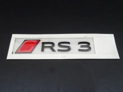 画像2: AudiAG純正FL後リア用2D RS 3ブラックエンブレム