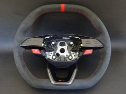 画像3: AudiAG純正FL後RS 3(GY/8Y)用フラットトップ&ボトムステアリングセット