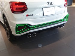 画像2: アウディ純正FL後S Q2/Q2 S line(GA)用グロスブラックディフューザートリム