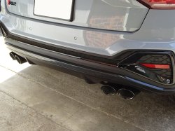 画像1: Audi純正S Q2(GA)用ブラッククロームテールパイプトリム