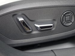 画像1: Audi純正A5(FU)用シルバー/ハイグロスパワーシートスイッチ