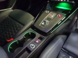 画像4: G-Speed+Audi純正RS 3/S3/A3(GY/8Y)FL後用マルチカラー付きセンターコンソールセット