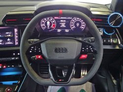 画像1: AudiAG純正FL後RS 3(GY/8Y)用フラットトップ&ボトムステアリングセット