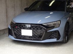 画像1: G-Speed+Audi純正FL後RS 3(GY/8Y)グリル用ブラックエンブレム