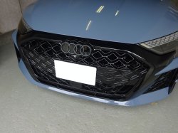 画像4: G-Speed+Audi純正FL後RS 3(GY/8Y)グリル用ブラックエンブレム