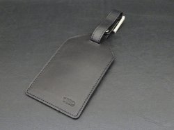 画像1: (絶版)AudiAG純正ハンドメイドナッパレザーラゲージタグ