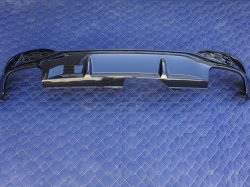 画像1: アウディ純正A5(FU)用グロスブラックリアディフューザー