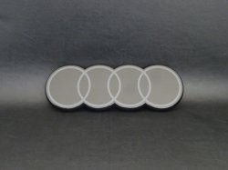 画像2: Audi純正Q4 e-tron(FZ/F4)フロント純正流用4Ringsブラックエンブレム