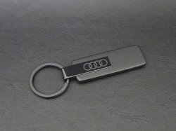 画像1: AudiAG純正2026年モデルステンレスキーリング・ブラック