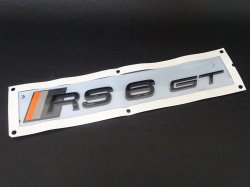 画像1: AudiAG純正リア用RS 6GTエンブレム