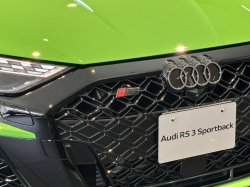 画像1: Audi純正FL後RS 3(GY/8Y)後付け用RSロゴグリルエンブレム