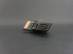 画像2: AudiAG純正FL後RS 3(GY/8Y)CompetitionLimited用RSロゴグリルエンブレム前後セット