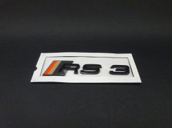 画像4: AudiAG純正FL後RS 3(GY/8Y)CompetitionLimited用RSロゴグリルエンブレム前後セット