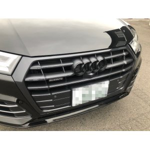 画像: Audi純正FL前Q5/S Q5(FY)フロント用4Ringsブラックエンブレム