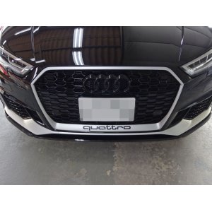 画像: Audi純正A3/S3/RS 3(8V)フロント用4Ringsブラックエンブレム