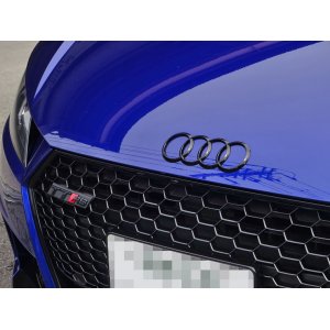 画像: Audi純正GブラックTT(FV)フロント/Q2リア用4Ringsエンブレム
