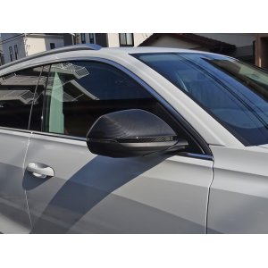 画像: Audi純正Q8/RS Q8(F1)用カーボンミラーハウジングセット