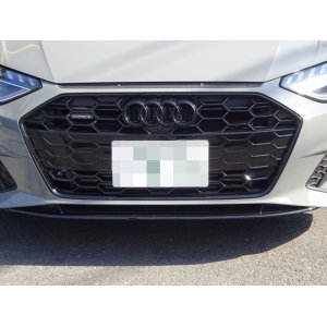 画像: Audi純正FL後A4/A5(F4/F5)用フロント用4Ringsブラックエンブレム