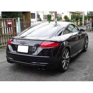 画像: AudiAG純正TT S(FV)用ブラッククロームスポーツテールパイプトリム
