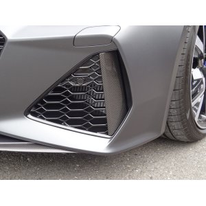 画像: Audi純正RS 7/RS 6(F2)用カーボンエアガイドグリル左右セット