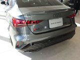 画像: Audi純正FL後A3(GY)リア用4Ringsエンブレム