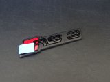 画像: G-Speed+Audi純正FL後RS 3(GY/8Y)グリル用ブラックエンブレム