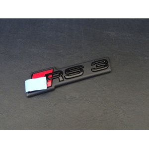 画像: G-Speed+Audi純正FL後RS 3(GY/8Y)グリル用ブラックエンブレム