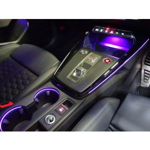 画像: G-Speed+Audi純正RS 3/S3/A3(GY/8Y)FL後用マルチカラー付きセンターコンソールセット