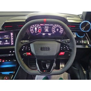 画像: AudiAG純正FL後RS 3(GY/8Y)用フラットトップ&ボトムステアリングセット