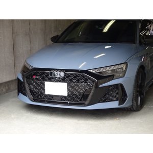 画像: G-Speed+Audi純正FL後RS 3(GY/8Y)グリル用ブラックエンブレム
