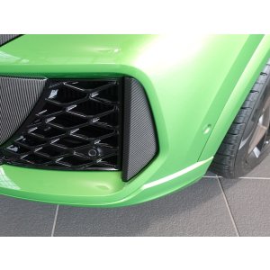 画像: アウディ純正RS Q8 Performance用マットカーボンエアガイドグリルトリムセット